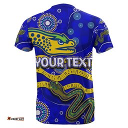 custom personalisedparramatta eels t shirt aboriginal tribal style