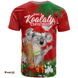 koala lover t shirt australia merry christmas aboriginal