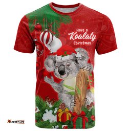 koala lover t shirt australia merry christmas aboriginal