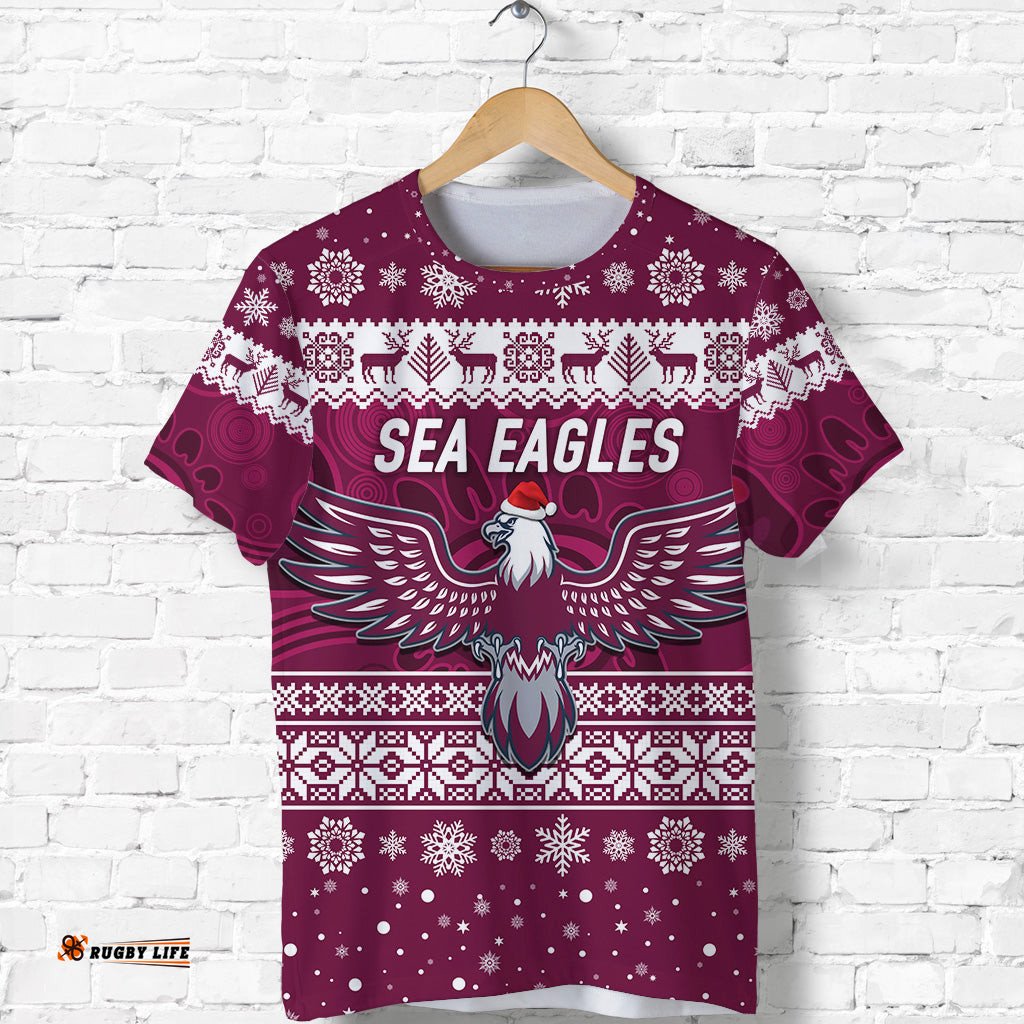 manly warringah sea eagles t shirt christmas simple style