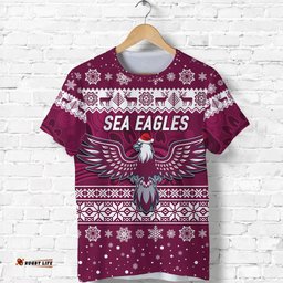 manly warringah sea eagles t shirt christmas simple style