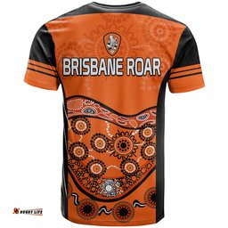 brisbane roar soccer t shirt aboriginal