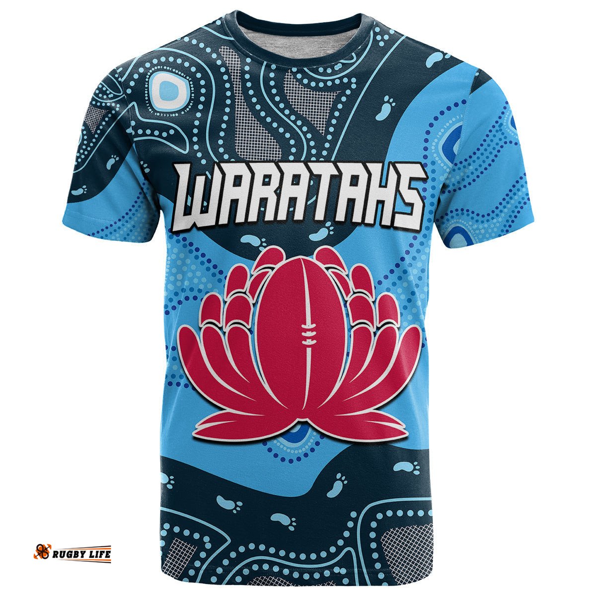 custom personalised waratahs rugby t shirt nsw indigenous