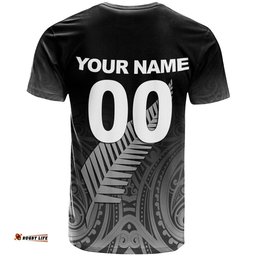 custom personalised new zealand rugby t shirt maori tribal