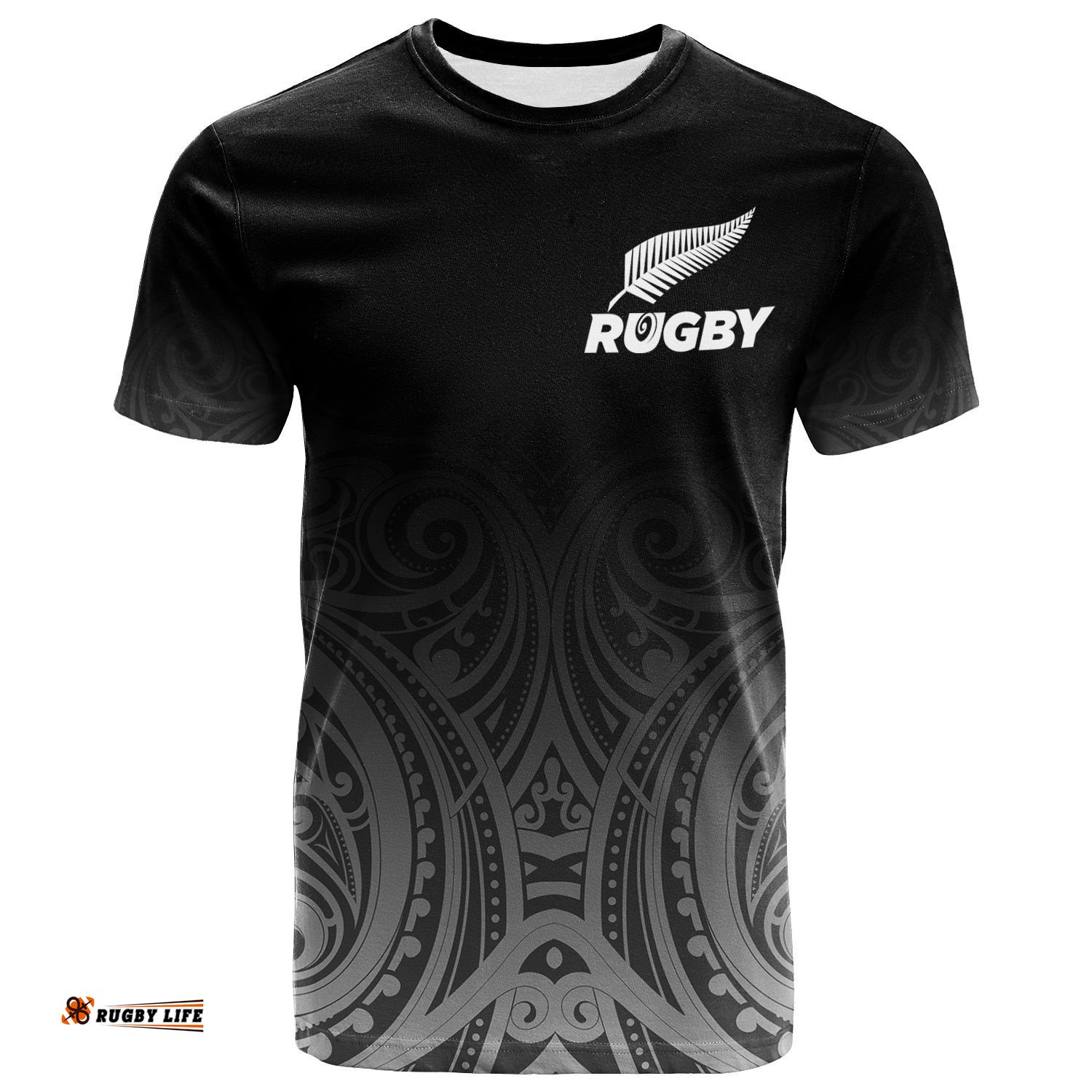 custom personalised new zealand rugby t shirt maori tribal