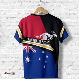 t shirt aus flag t shirt kangaroo coat of arms unisex