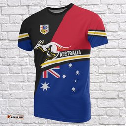 t shirt aus flag t shirt kangaroo coat of arms unisex