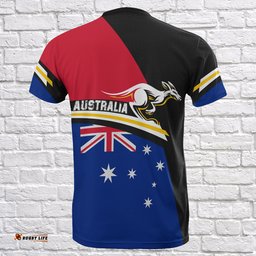 t shirt aus flag t shirt kangaroo coat of arms unisex