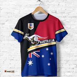 t shirt aus flag t shirt kangaroo coat of arms unisex