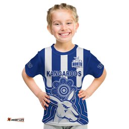 melbourne football t shirt north kangaroos 1869 aboriginal art