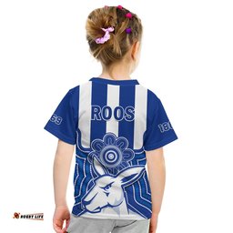 melbourne football t shirt north kangaroos 1869 aboriginal art