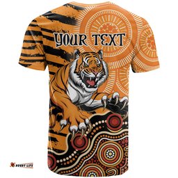 personalised wests tigers naidoc week 2024 t shirt aboriginal fire burning sparks