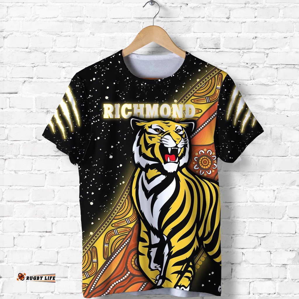 custom personalised richmond premier t shirt tigers aboriginal