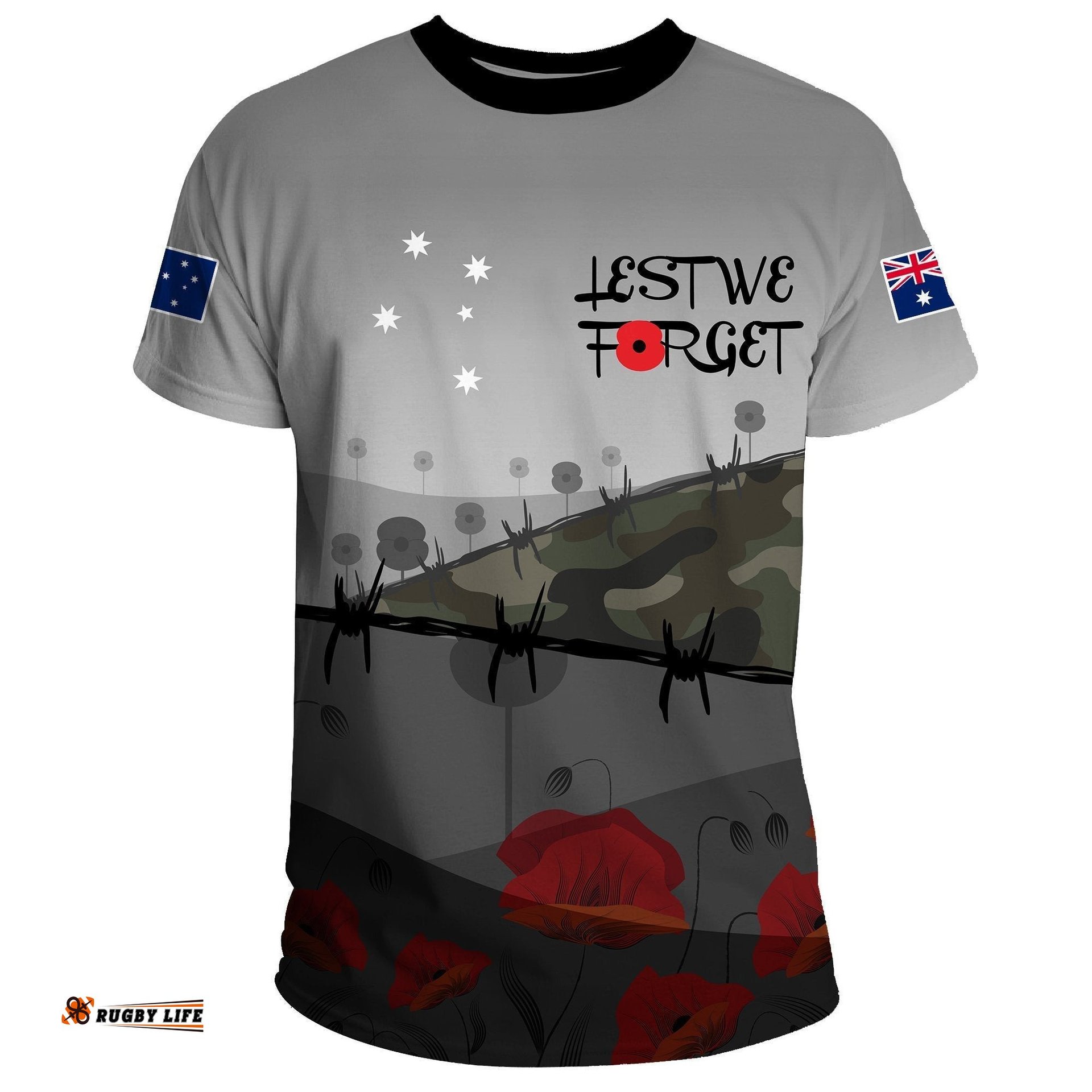 t shirt remembrance day and the ode camouflage poppy