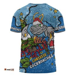 Amazing Aussie New South Wales Cockroaches Christmas Custom T-shirt - Let's Get Lit Chrisse Pressie T-shirt