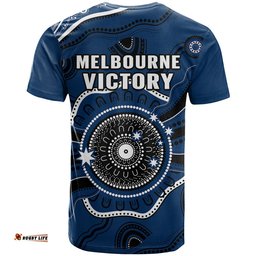 melbourne victory football t shirt indigenous style