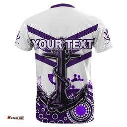 custom personalised fremantle t shirt freo aboriginal simple white style