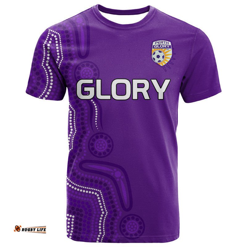 custom personalised perth glory soccer t shirt aboriginal
