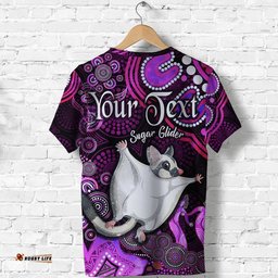 custom personalised australian astrology t shirt gemini sugar glider zodiac aboriginal vibes pink