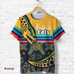 custom personalised eels rugby naidoc week t shirt indigenous sport style