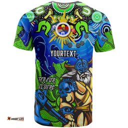 Amazing Aussie Canberra Raiders Naidoc Custom T-shirt - Aboriginal Inspired Torres Strait T-shirt