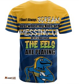 Amazing Aussie Parramatta Eels Mother's Day T-Shirt - Screaming Mom and Crazy Fan