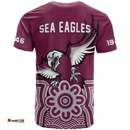 sea eagles rugby t shirt manly warringah indigenous art