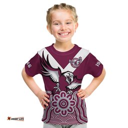 sea eagles rugby t shirt manly warringah indigenous art