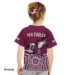 sea eagles rugby t shirt manly warringah indigenous art