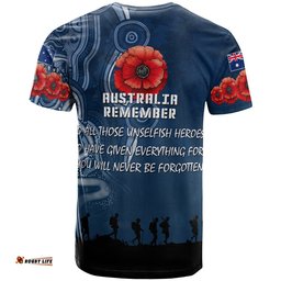 australia anzac t shirt australia remember with aboriginal inspired patterns t shirt