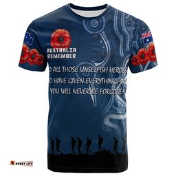 australia anzac t shirt australia remember with aboriginal inspired patterns t shirt