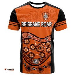 custom personalised brisbane roar soccer t shirt aboriginal