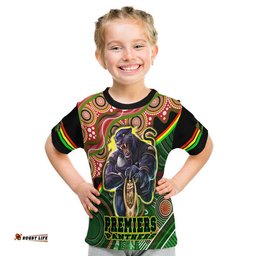 penrith panthers premiers t shirt black panther with aboriginal arty