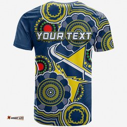 custom personalised cowboys rugby aboriginal vibe t shirt