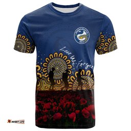 parramatta eels t shirt personalized aboriginal rugby anzac day poppy with soldiers nrl 0