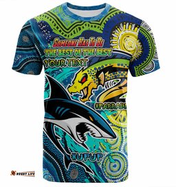 Amazing Aussie Parramatta Eels Vs Sharkies Custom T-shirt - The Best of The Best T-shirt