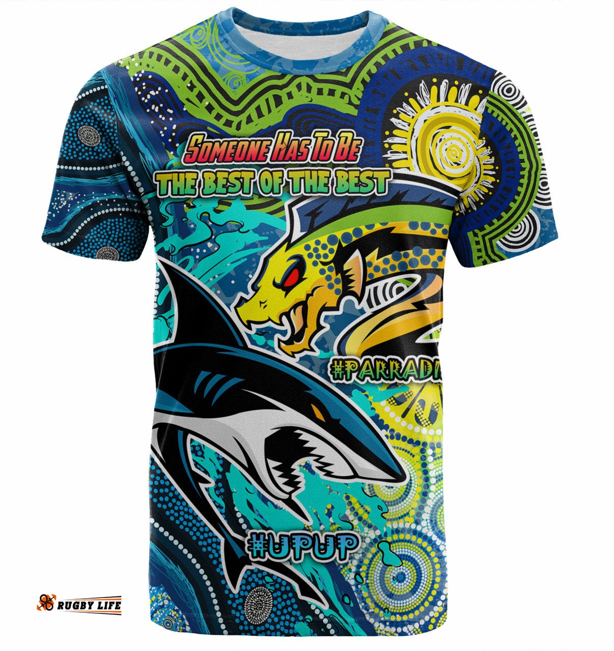 Amazing Aussie Parramatta Eels Vs Sharkies Custom T-shirt - The Best of The Best T-shirt