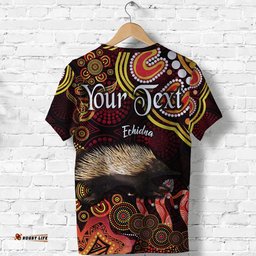 custom personalised australian astrology t shirt virgo echidna zodiac aboriginal vibes red