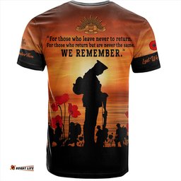 Amazing Aussie Australia T-Shirt We Will Never Forget