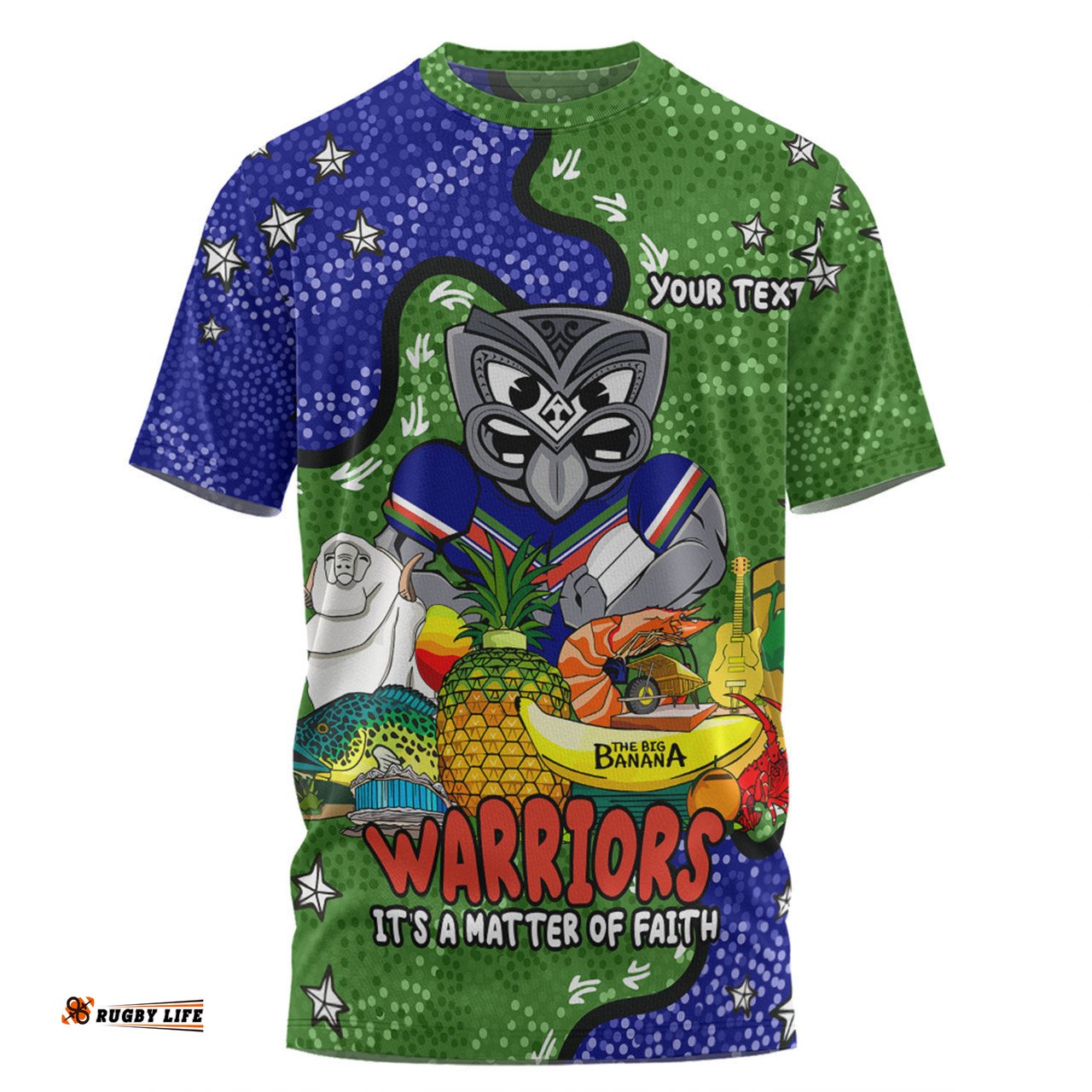 Amazing Aussie New Zealand Warriors Custom T-shirt - Australian Big Things T-shirt