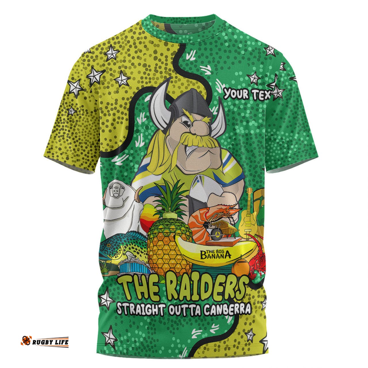 Amazing Aussie Canberra Raiders Custom T-shirt - Australian Big Things T-shirt