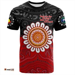 Amazing Aussie Australia T-Shirt Aboriginal Inspired Naidoc Half Concept