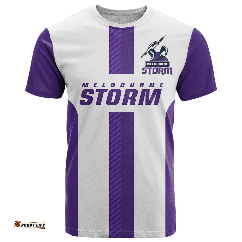 custom text and number storm rugby 2023 t shirt white sporty go storm
