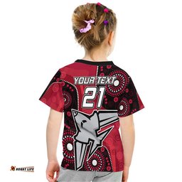 custom personalised essendon football aboriginal bombers t shirt