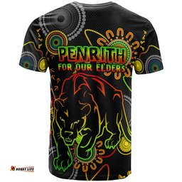 Amazing Aussie Penrith Panthers Naidoc T-shirt - Custom Reggae For Our Elders T-shirt