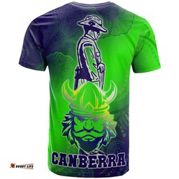 Amazing Aussie Canberra Raiders T-shirt - Anzac Warriors Gradient Style T-shirt