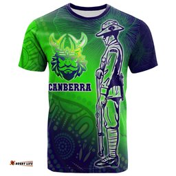 Amazing Aussie Canberra Raiders T-shirt - Anzac Warriors Gradient Style T-shirt