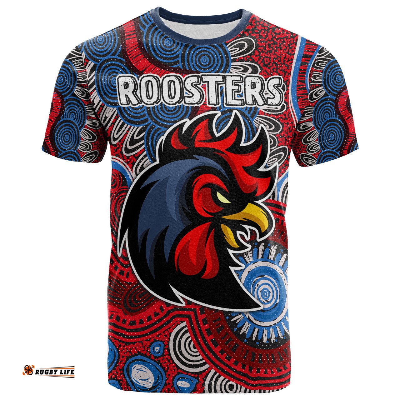 Amazing Aussie Sydney Roosters Custom T-Shirt - Indigenous Sydney Roosters