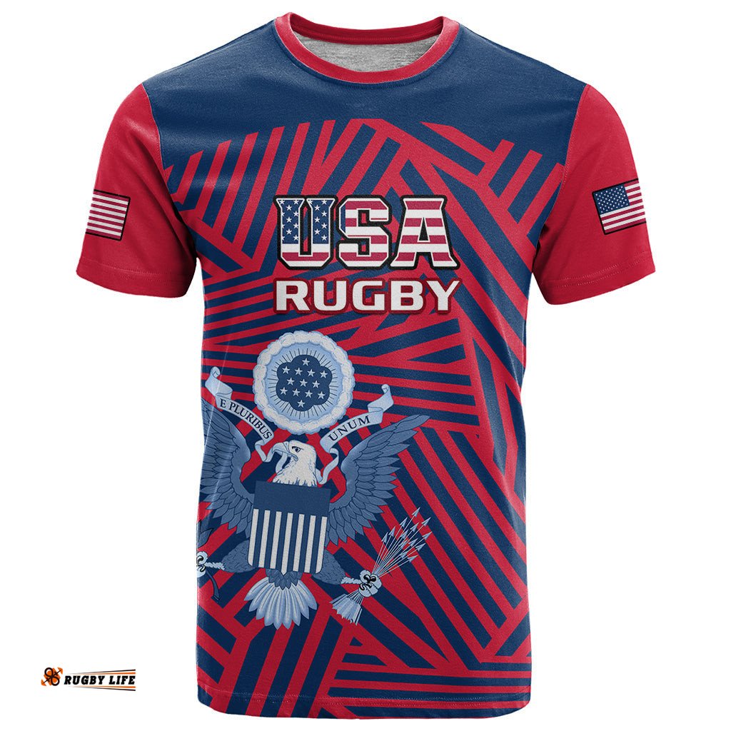 personalised united states rugby t shirt usa go eagles pacific 2023