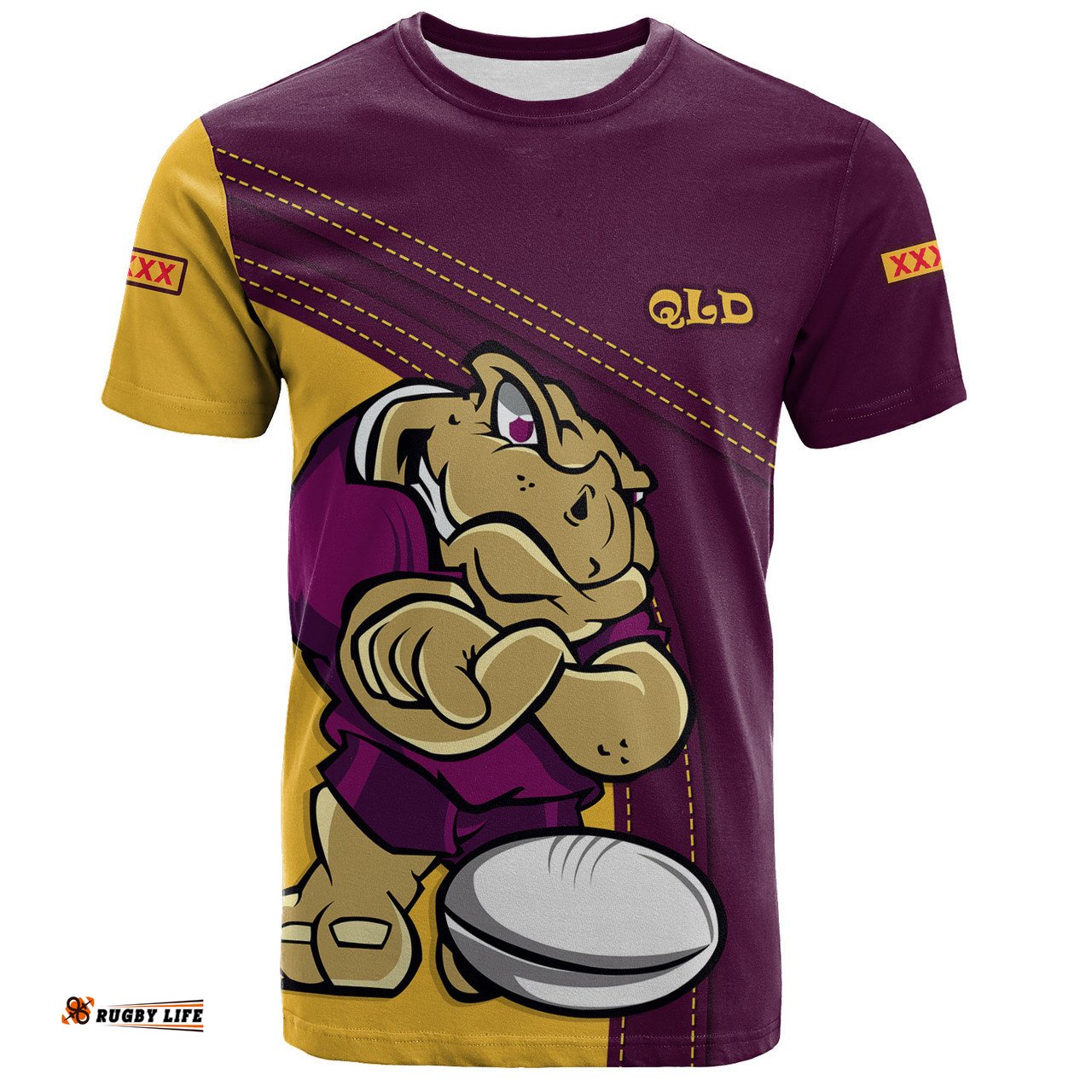Amazing Aussie Queensland Maroons T-Shirt Custom Team Of Us Die Hard Fan Supporters